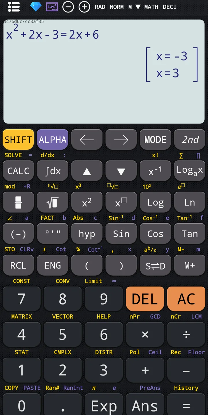 Scientific calculator plus 991 screenshot 2