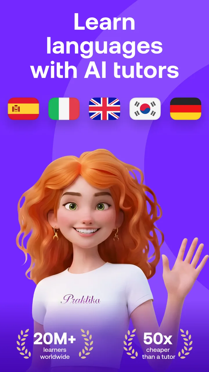 Praktika – AI Language Tutor screenshot 1