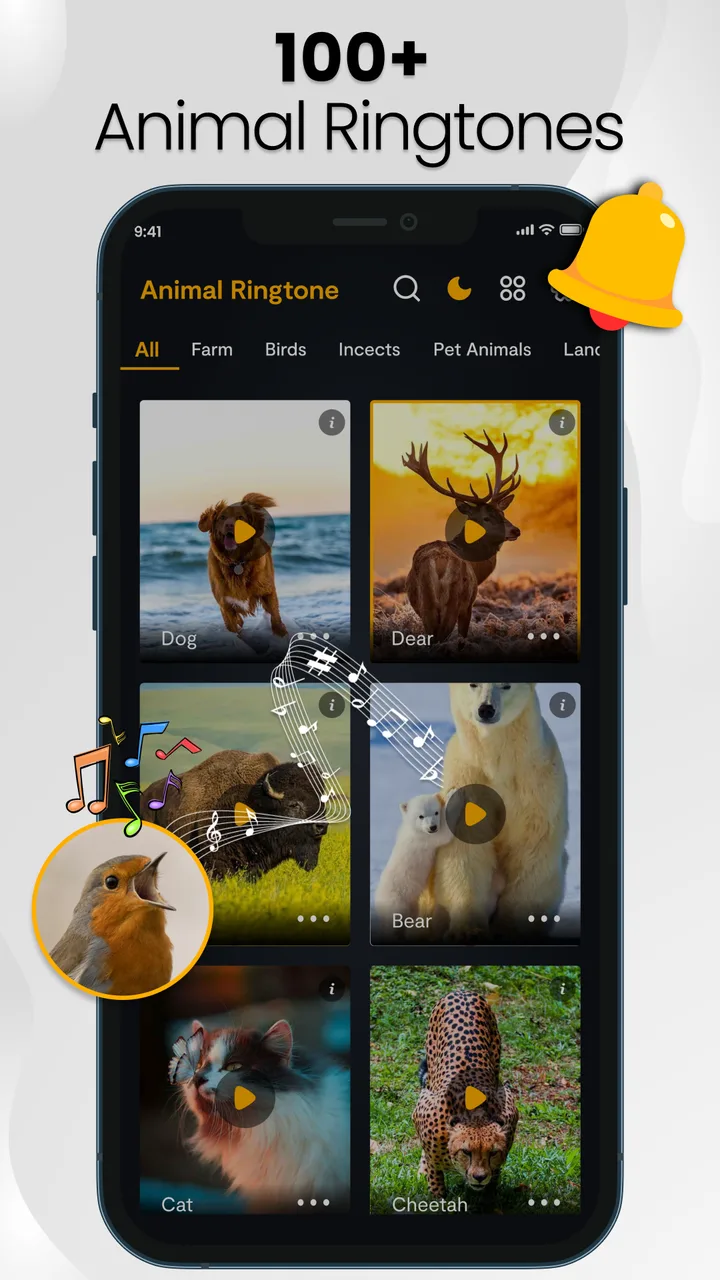 Animal sounds & wallpaper screenshot 1