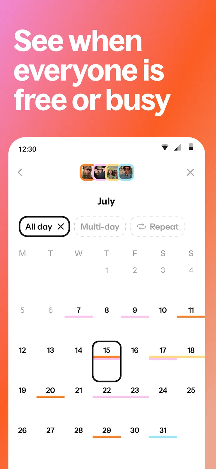 Howbout: shared calendar screenshot 2