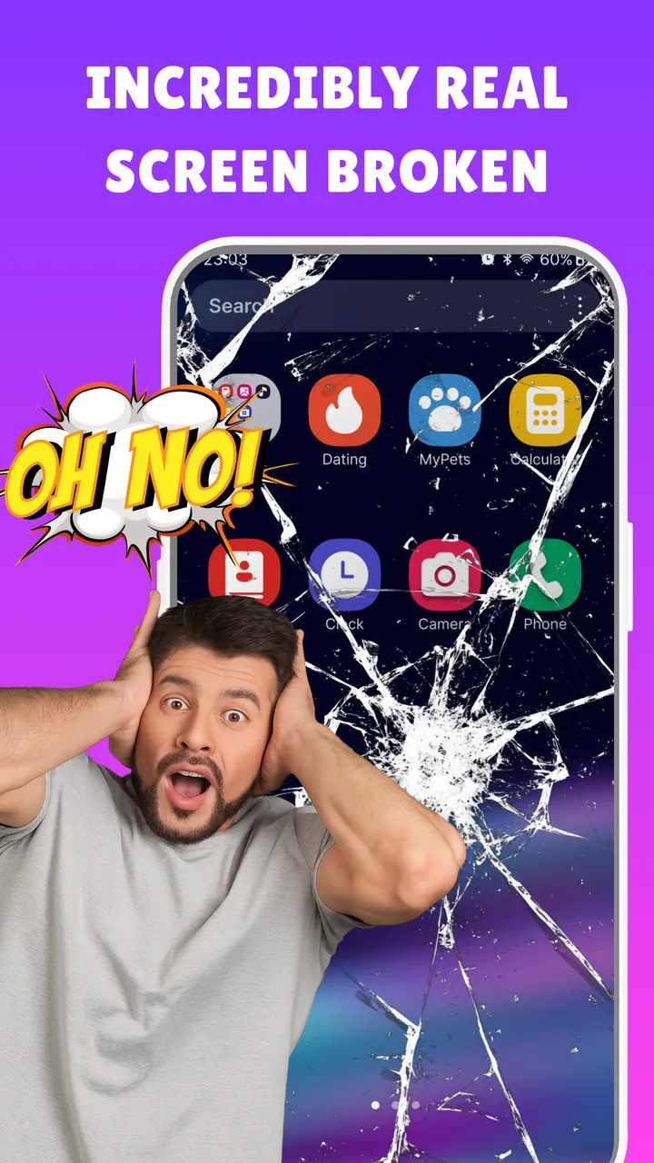 Haha Broken, Broken Screen screenshot 1