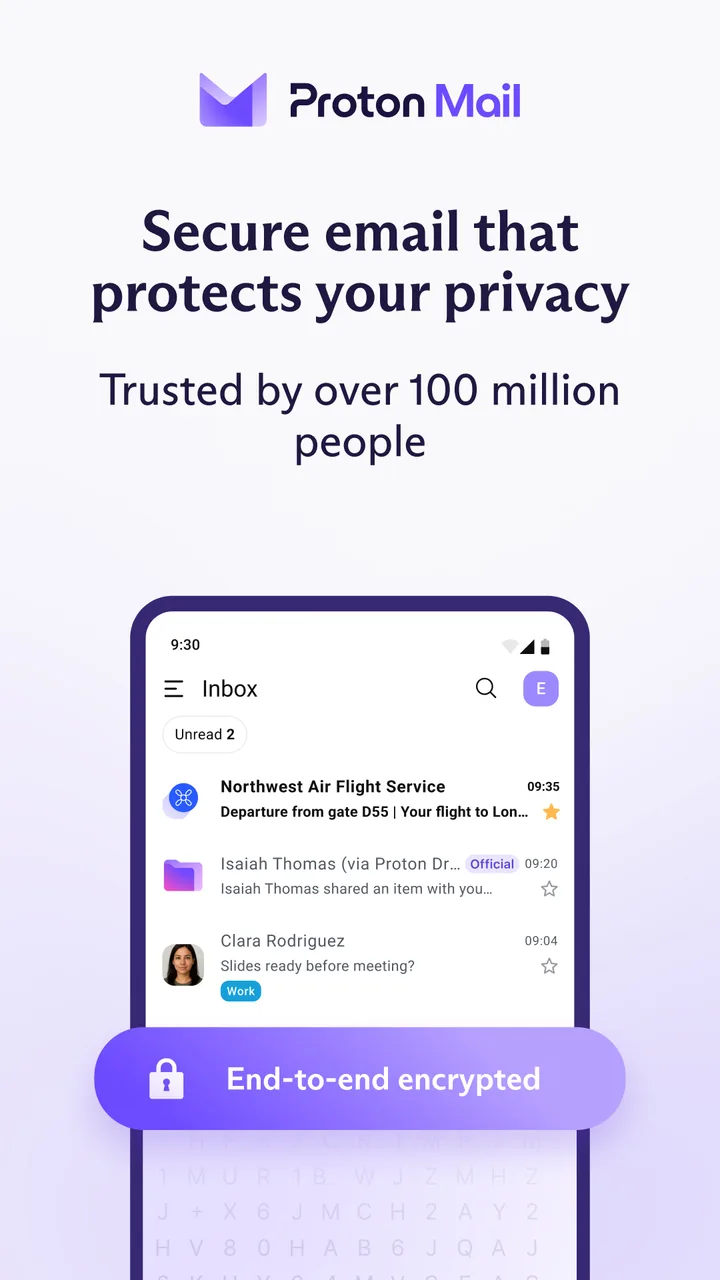 Proton Mail: Encrypted Email screenshot 1