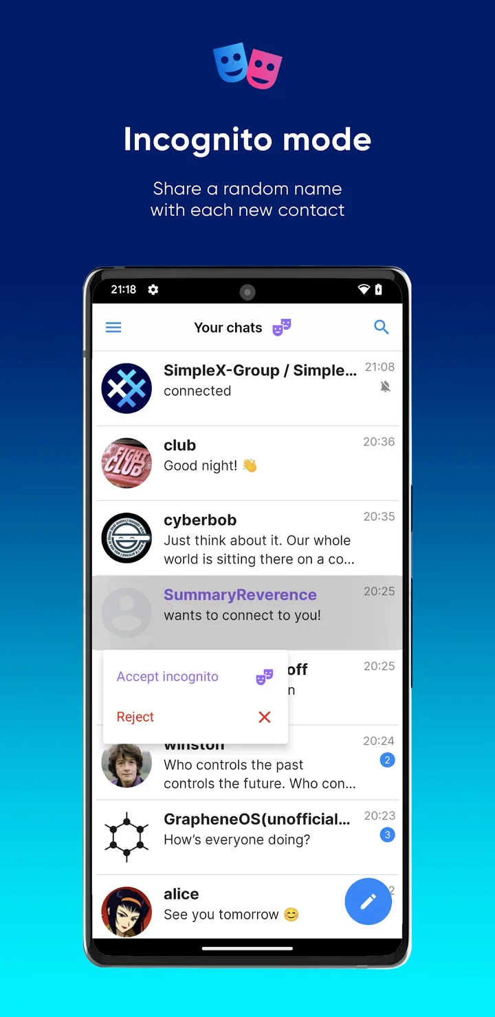 SimpleX Chat screenshot 3