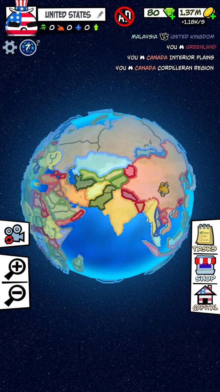Country Balls: World Battle screenshot 1