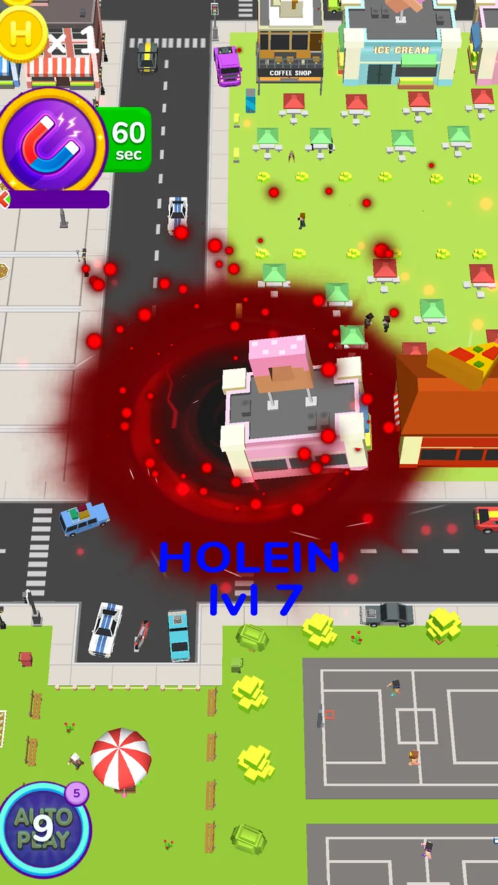 Holein eating games io offline screenshot 3