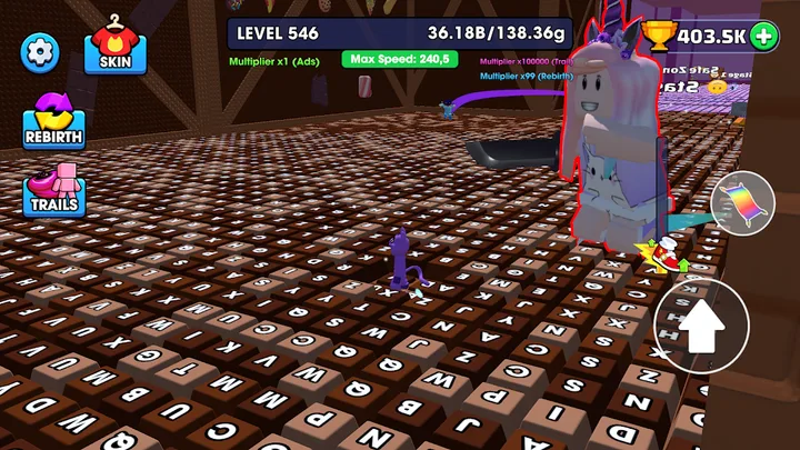 Keyboard Escape: Speed Parkour screenshot 2