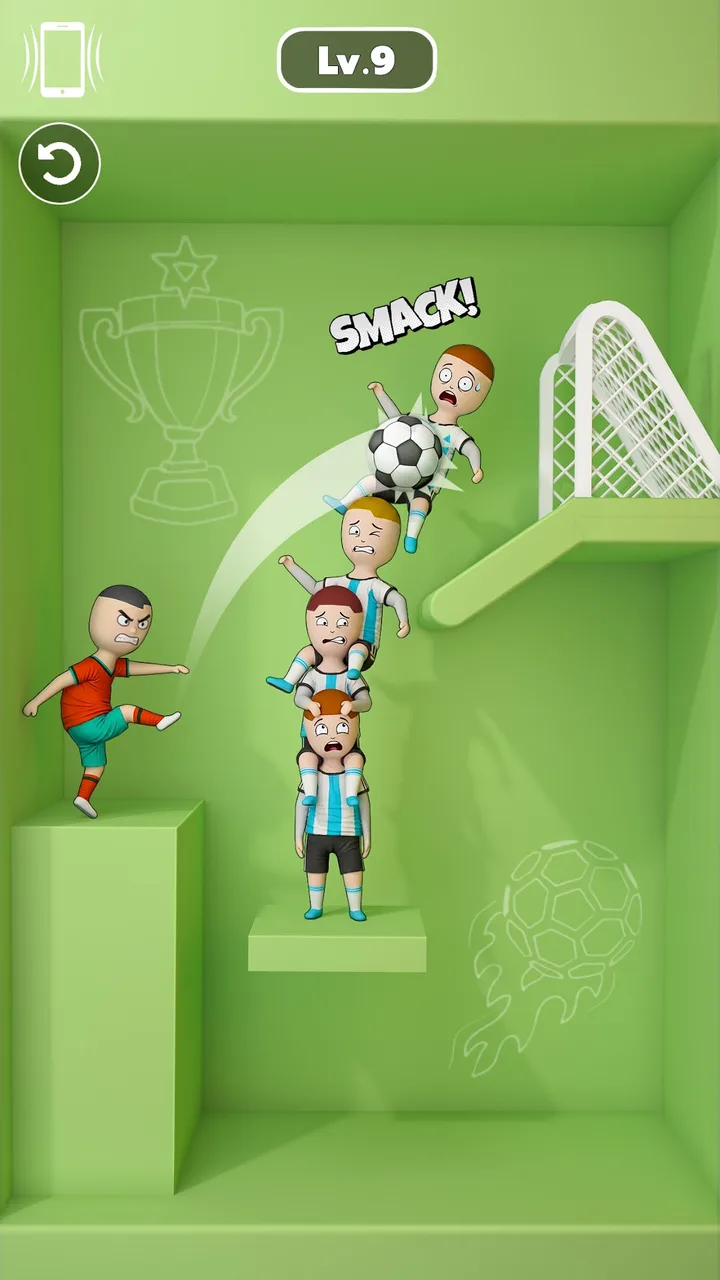 One Shot Soccer: Swipe & Score screenshot 2