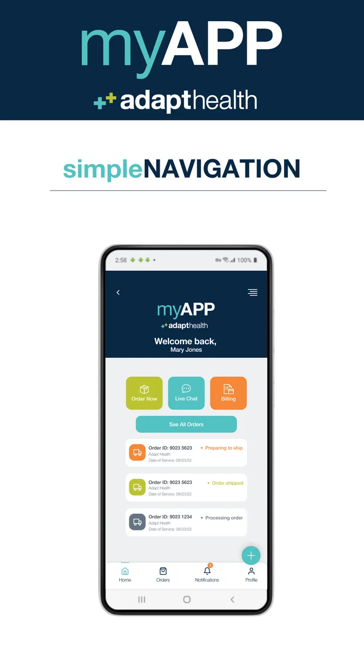 myAPP by AdaptHealth screenshot 2