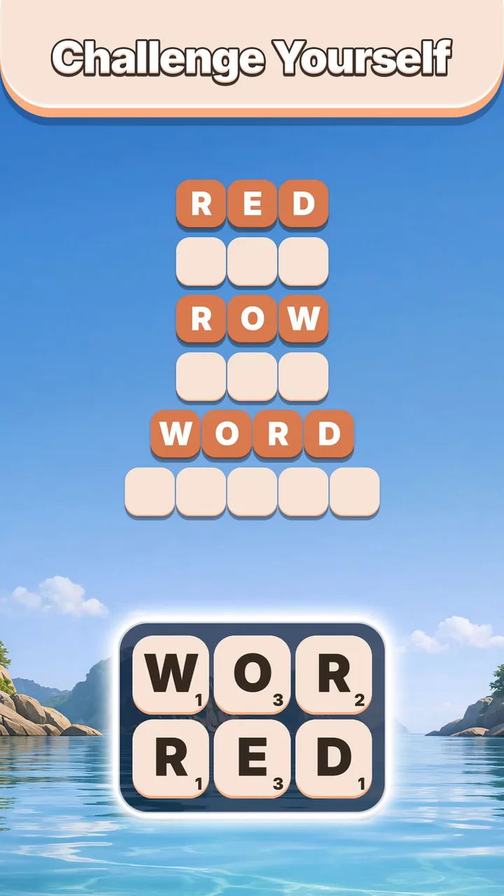 Word Tiles - Relaxing Puzzle screenshot 1
