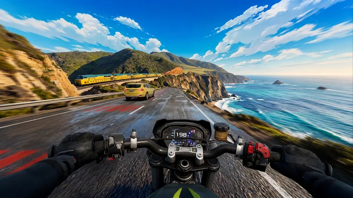 Highway Moto Rush: Traffic screenshot 1