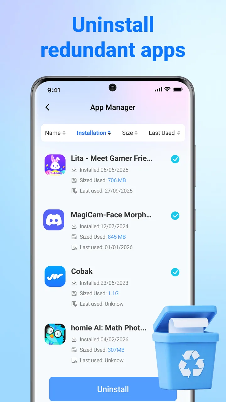 AlphaClean: Junk Cleaner screenshot 4