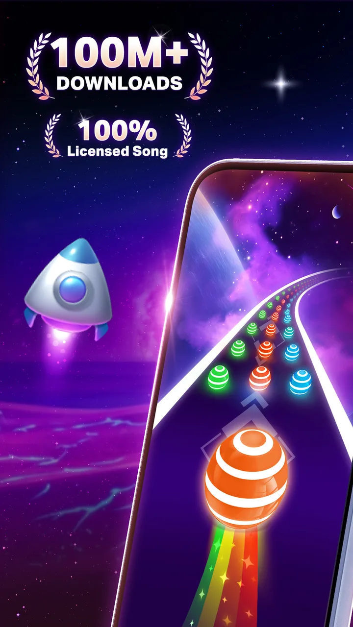 Dancing Road Color Balls Match screenshot 1