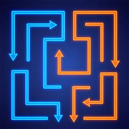 Neon Lines: Tap & Clear icon