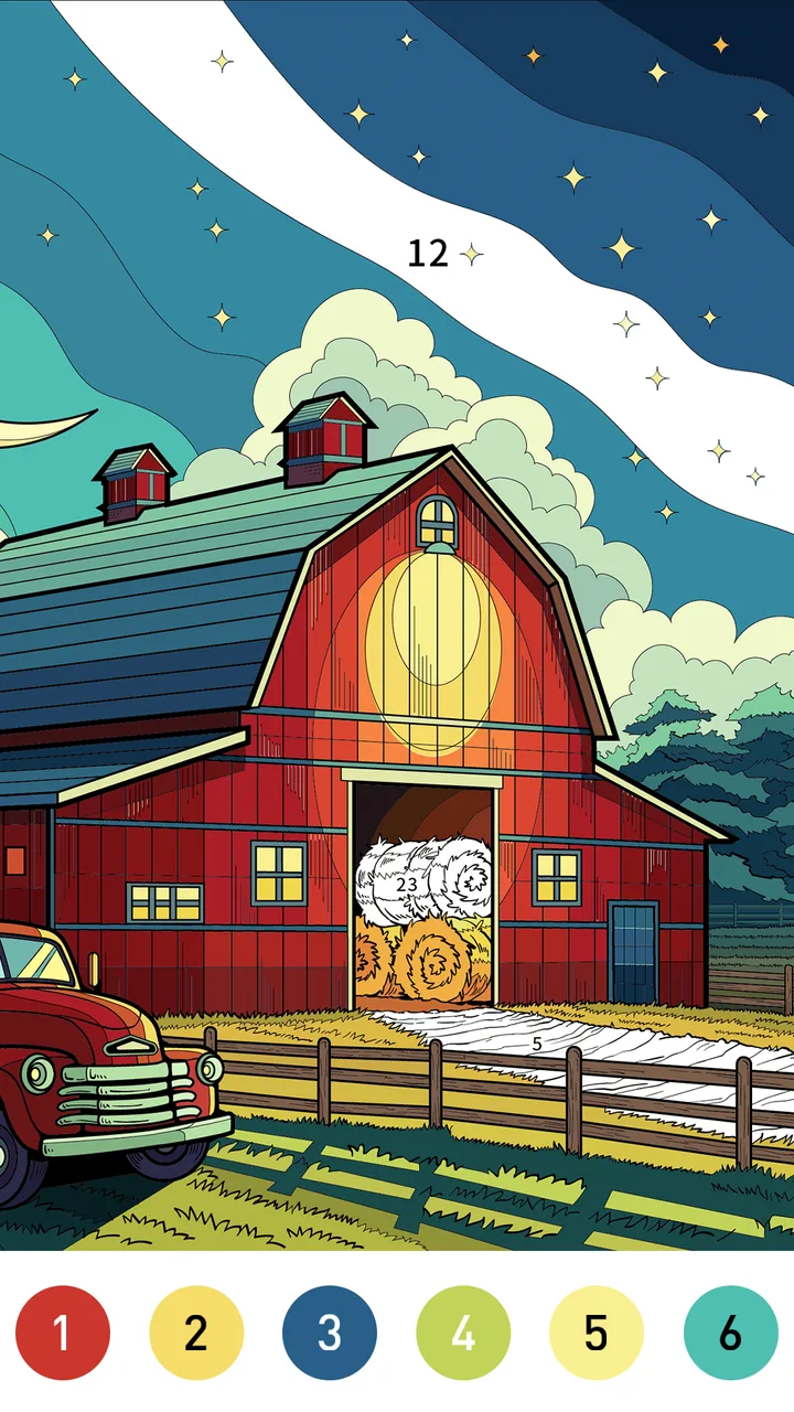 Nostalgia Color by number game screenshot 2