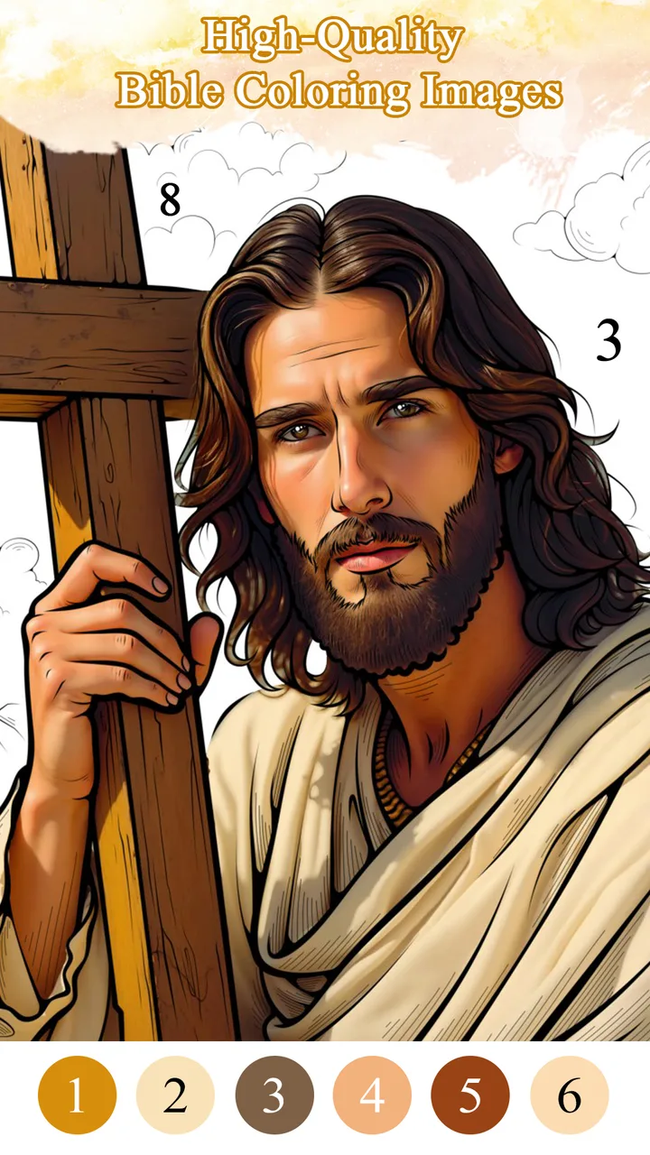 Bible Color Paint By Number screenshot 1