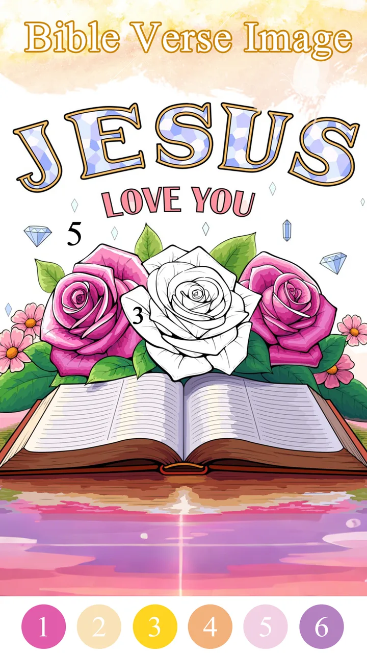 Bible Color Paint By Number screenshot 2