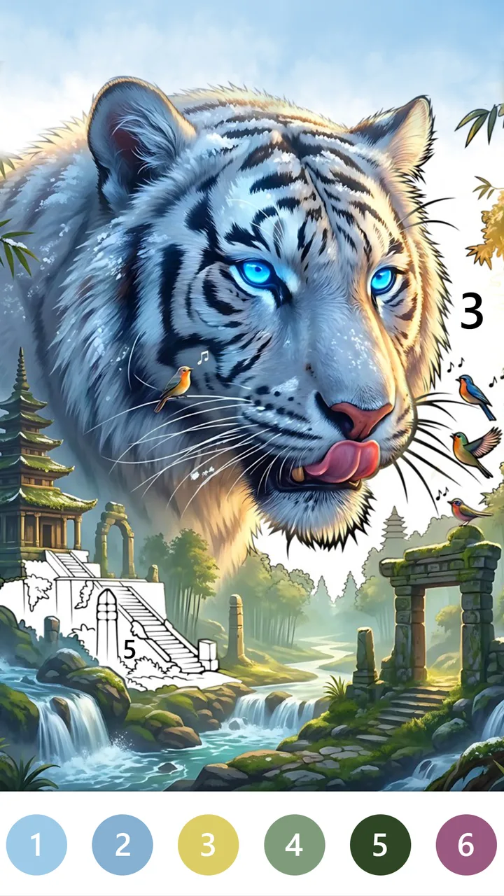 Whimsy Color By Number Game screenshot 3