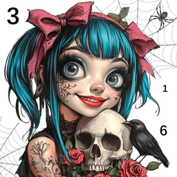 Macabre Color Paint By Number icon