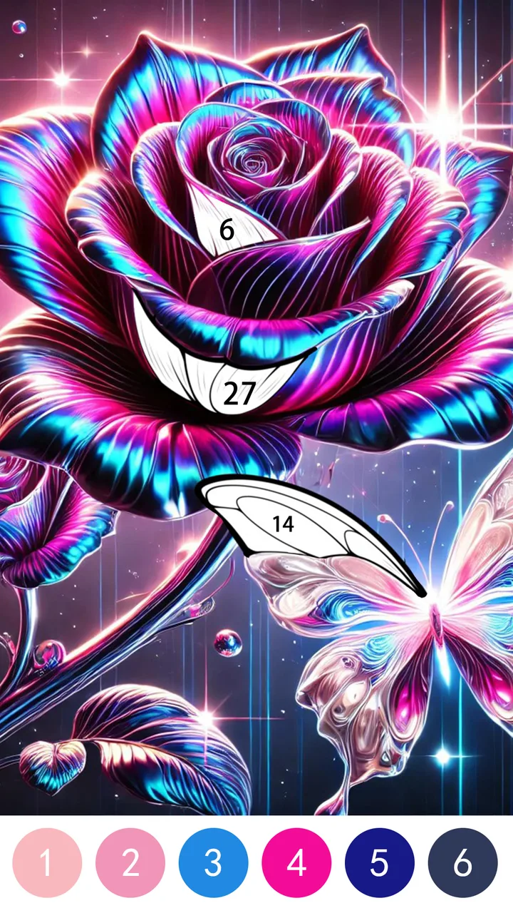 Fantasy Color By Number Game screenshot 4