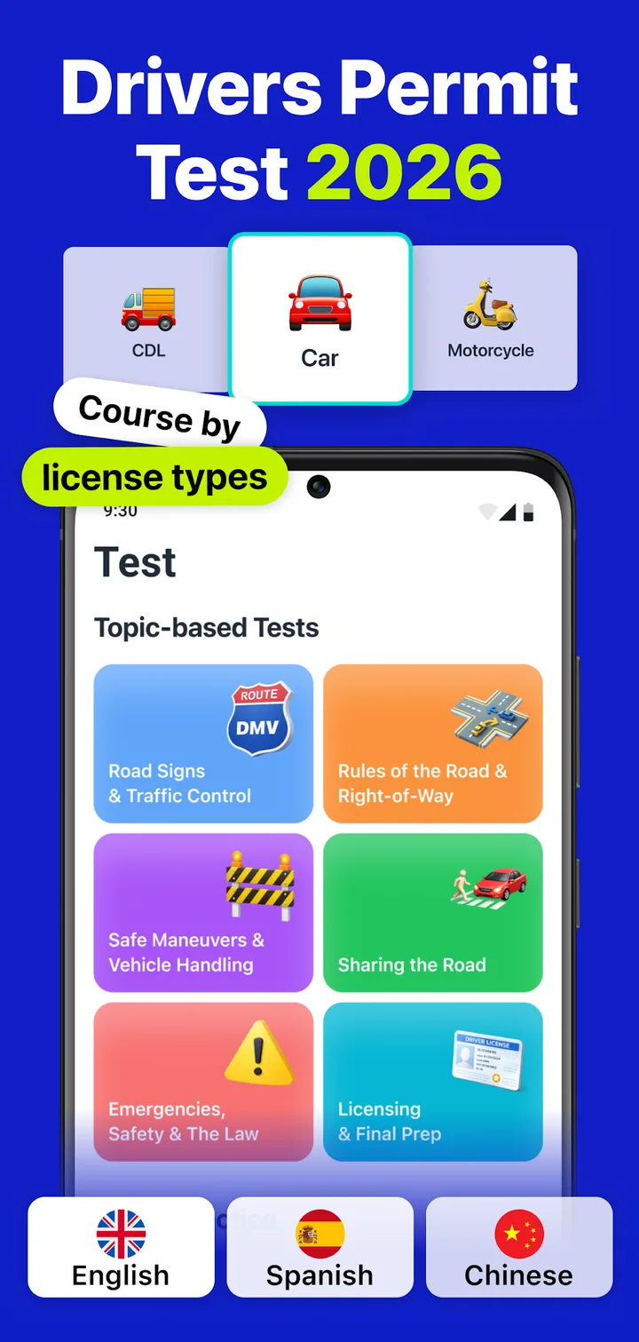 DMV Permit Practice Test 2026 screenshot 1