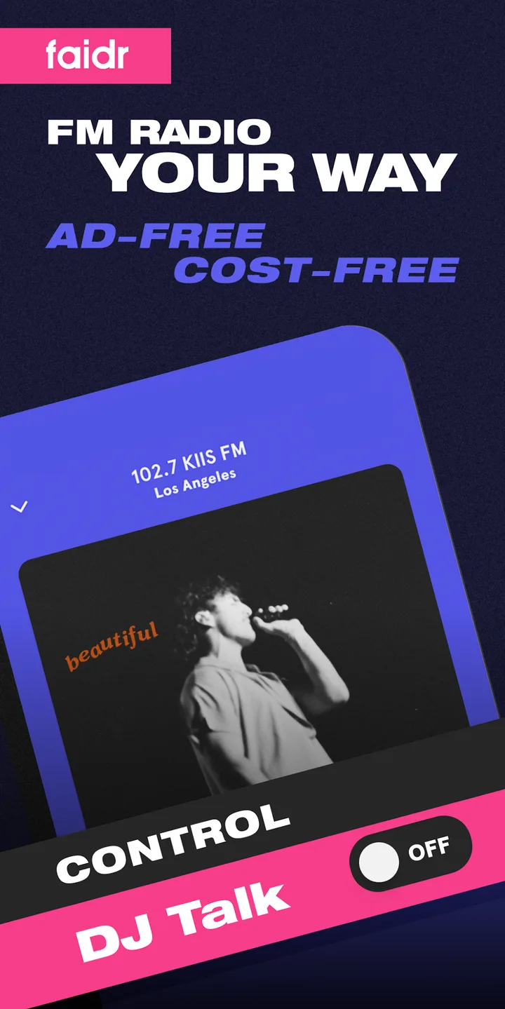 faidr: FM Radio & Music screenshot 1
