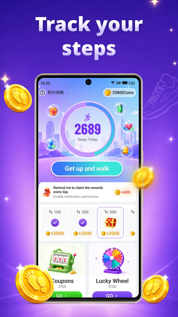 DailyStep - Step Counter screenshot 1
