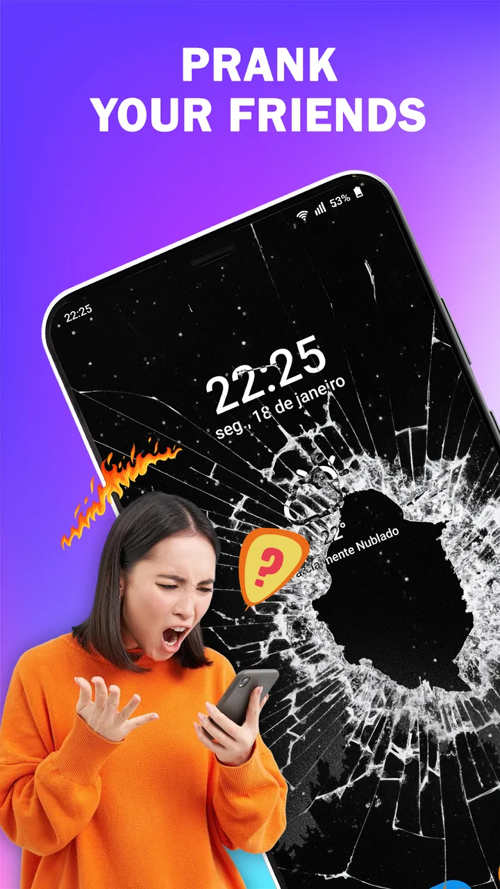 Broken Screen: Magic Wallpaper screenshot 1