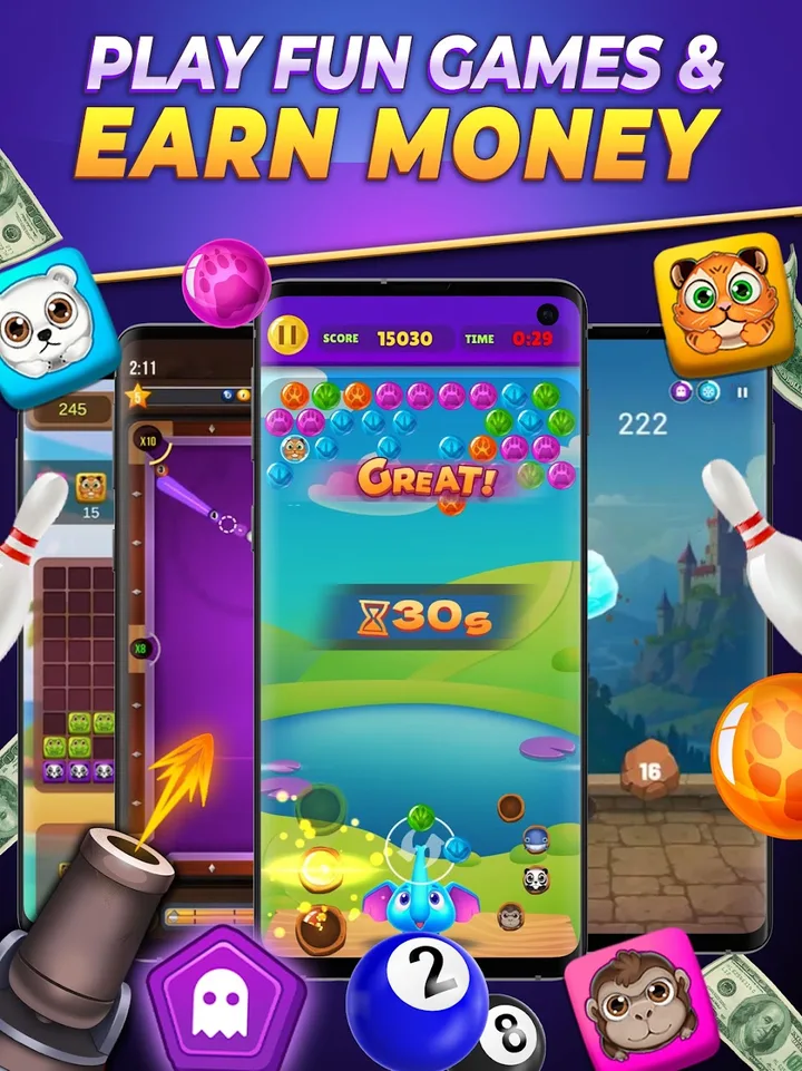 Backspin Games: Earn Money screenshot 1