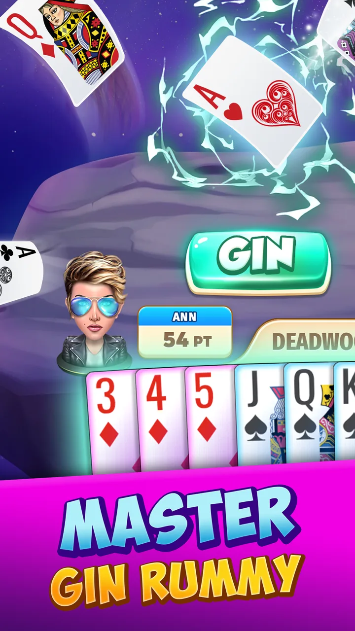 Gin Rummy Stars - Card Game screenshot 1