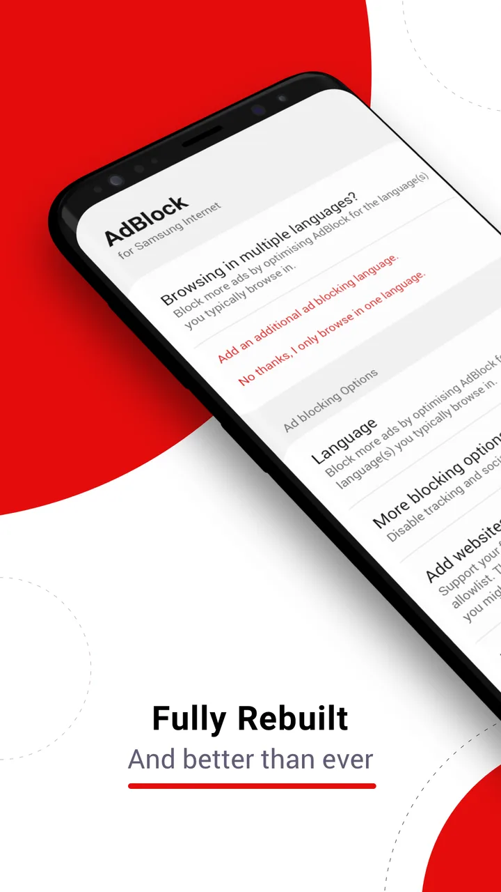AdBlock for Samsung Browser screenshot 1