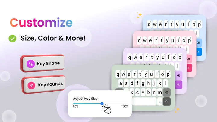 Big Keyboard: Easy Homescreen screenshot 4