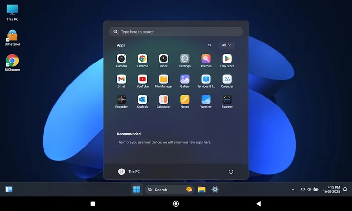 HyperDroid - PC Launcher screenshot 1