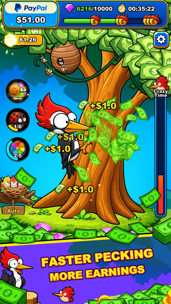 Cash Bird Clicker：Earn Money screenshot 1