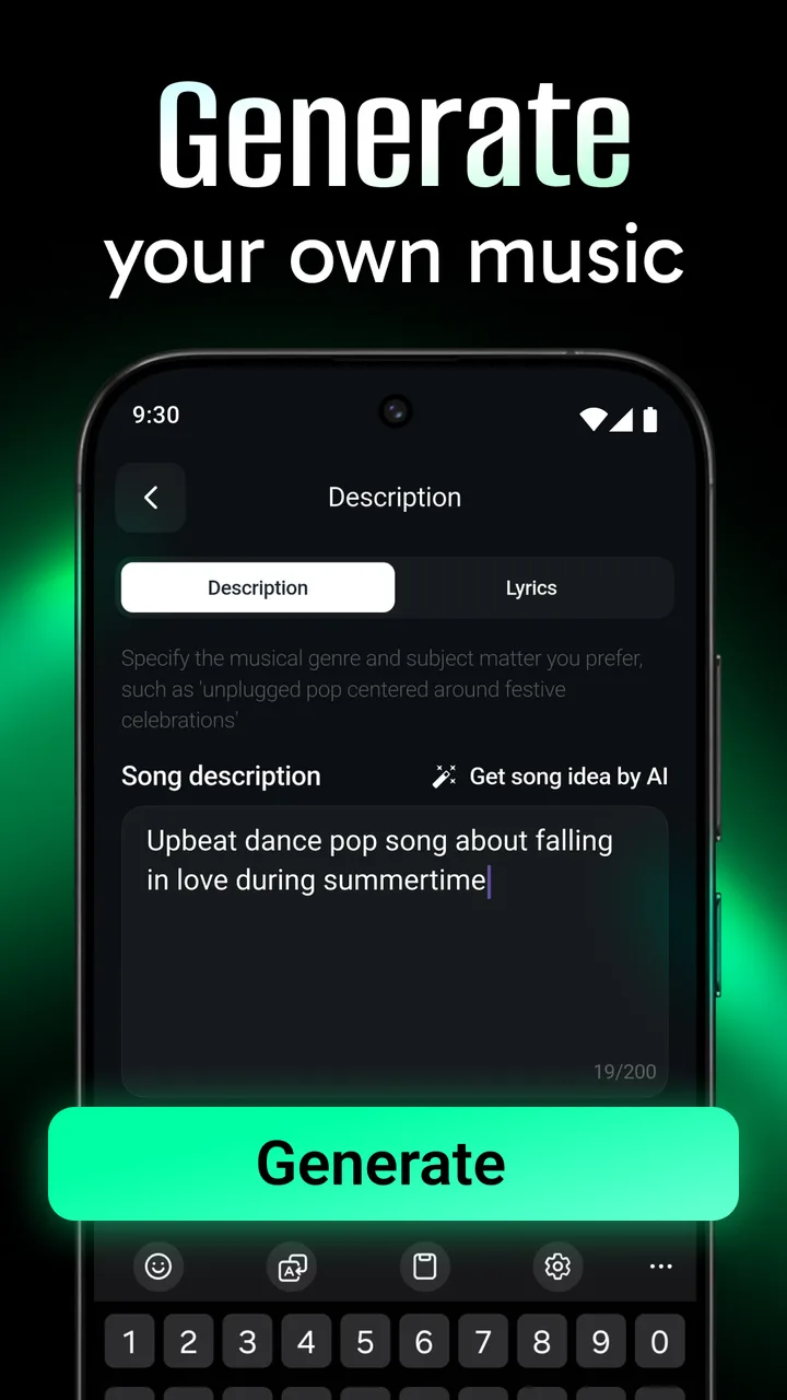 AI Music & Song Generator screenshot 2