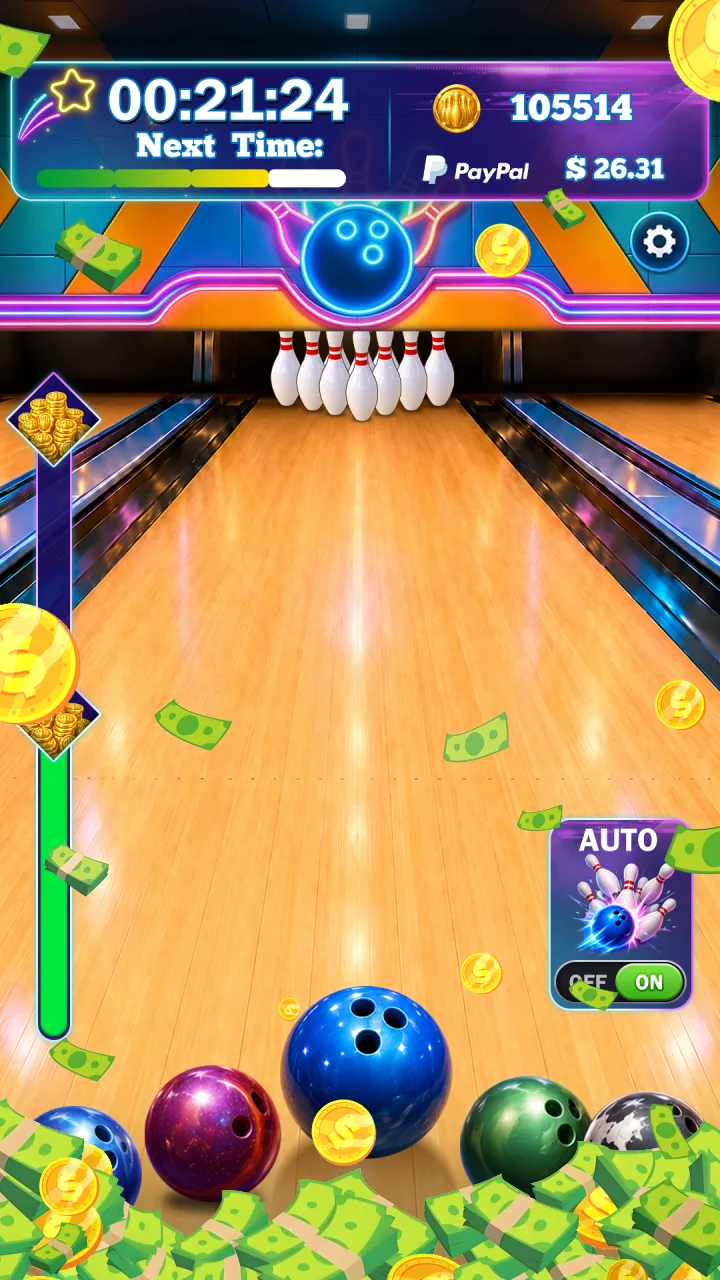 Bowling Ball - REAL MONEY GAME screenshot 1