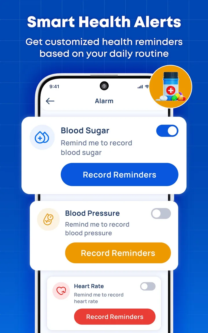 Blood Sugar & Pressure Tracker screenshot 2