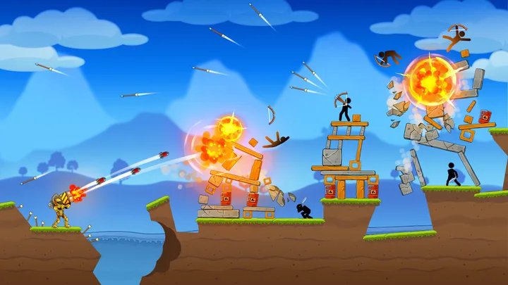 Boom Stick: Bazooka Puzzles screenshot 1