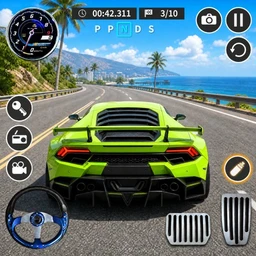 extreme car race master games icon