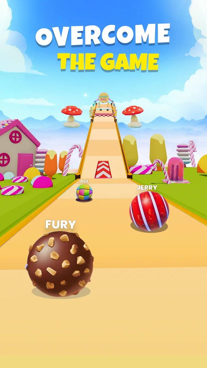 Candy Ball Run - Rolling Games screenshot 1