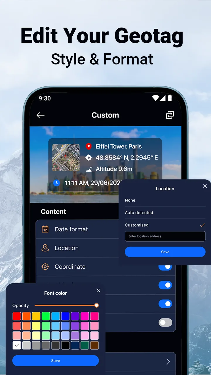 MeShot: GPS Camera & Geo Stamp screenshot 3