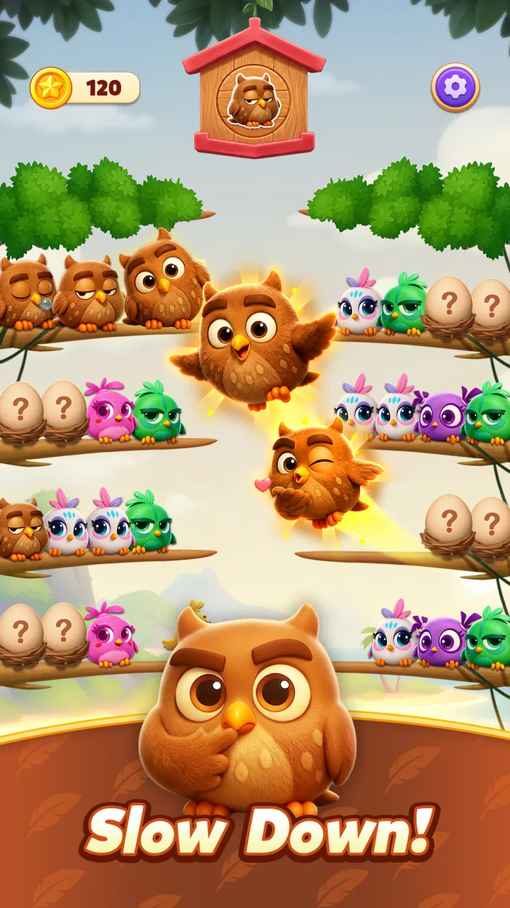 Chirpy Sort: Bird Color Puzzle screenshot 4