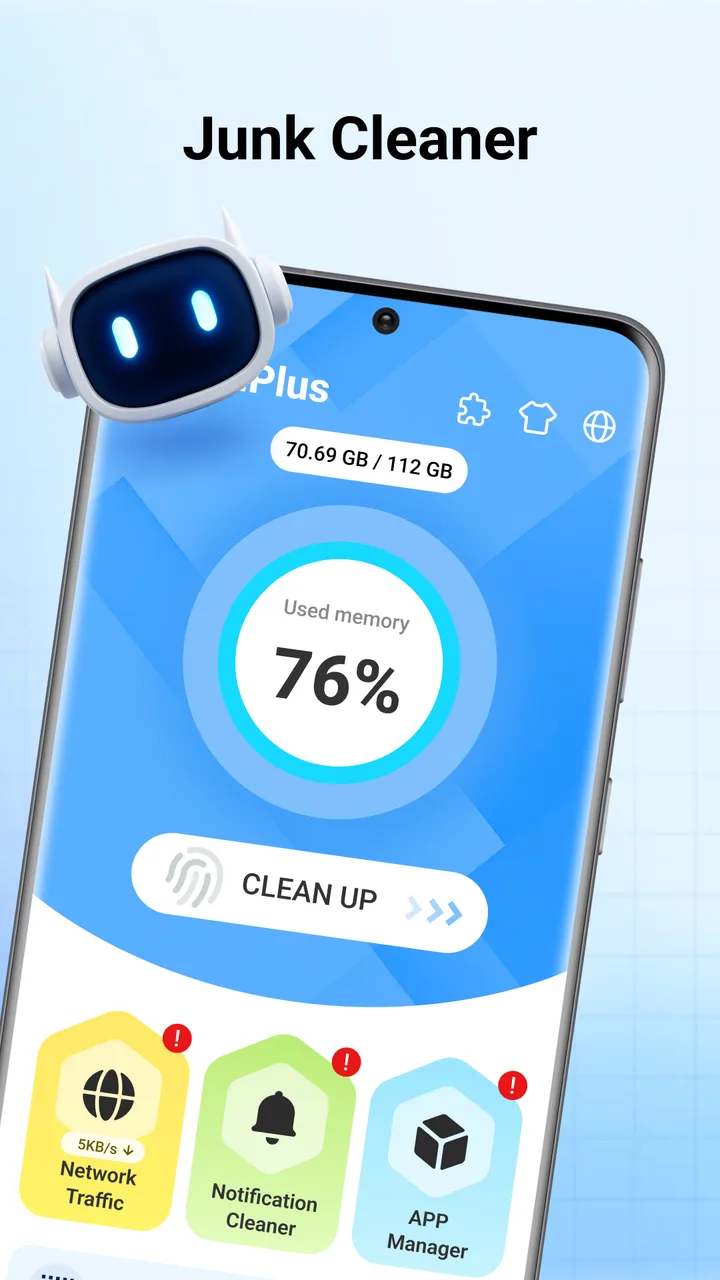 CleanPlus - Memory Saver screenshot 1