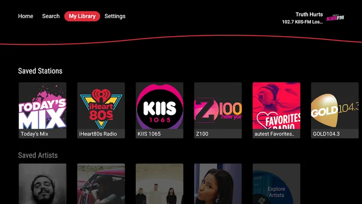 iHeartRadio for Google TV screenshot 2