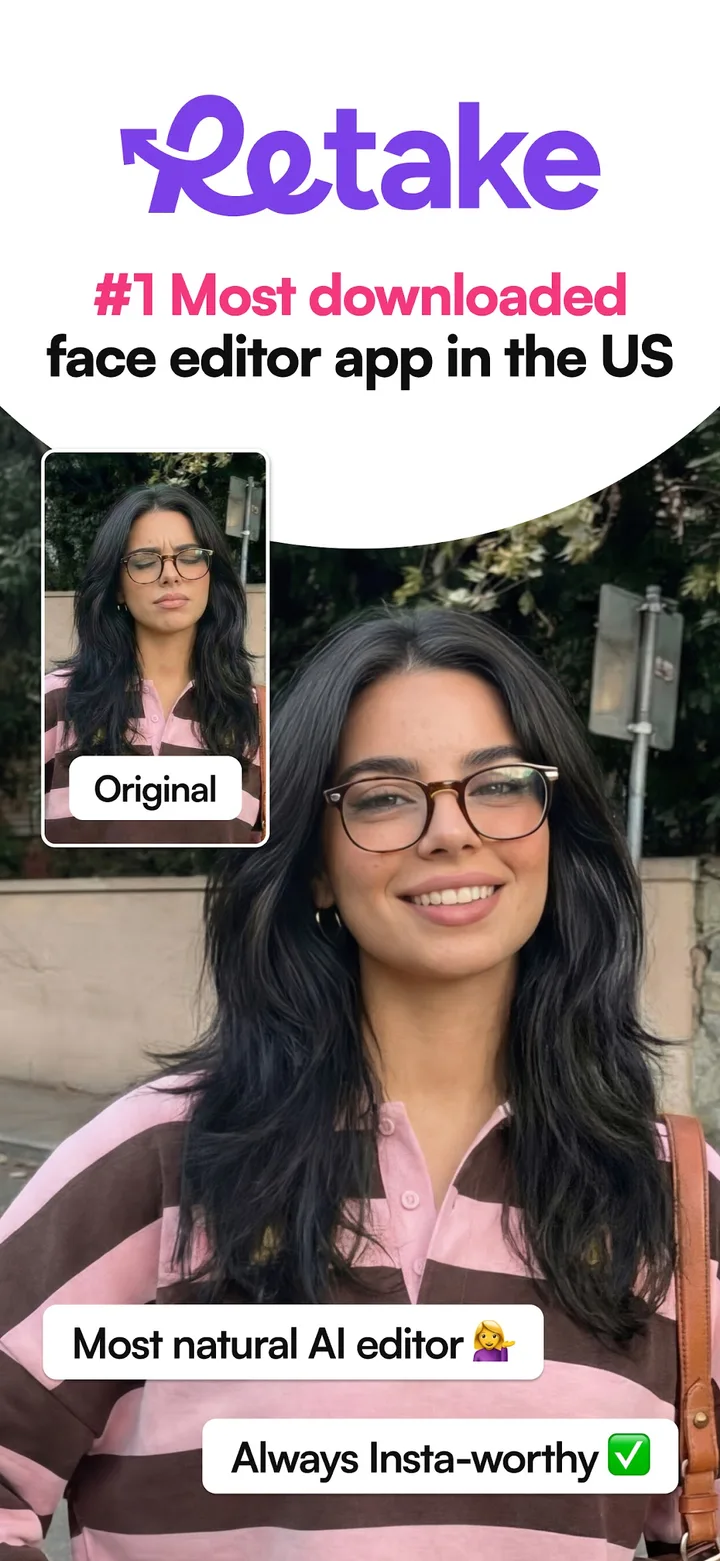 Retake AI: Face & Photo Editor screenshot 1
