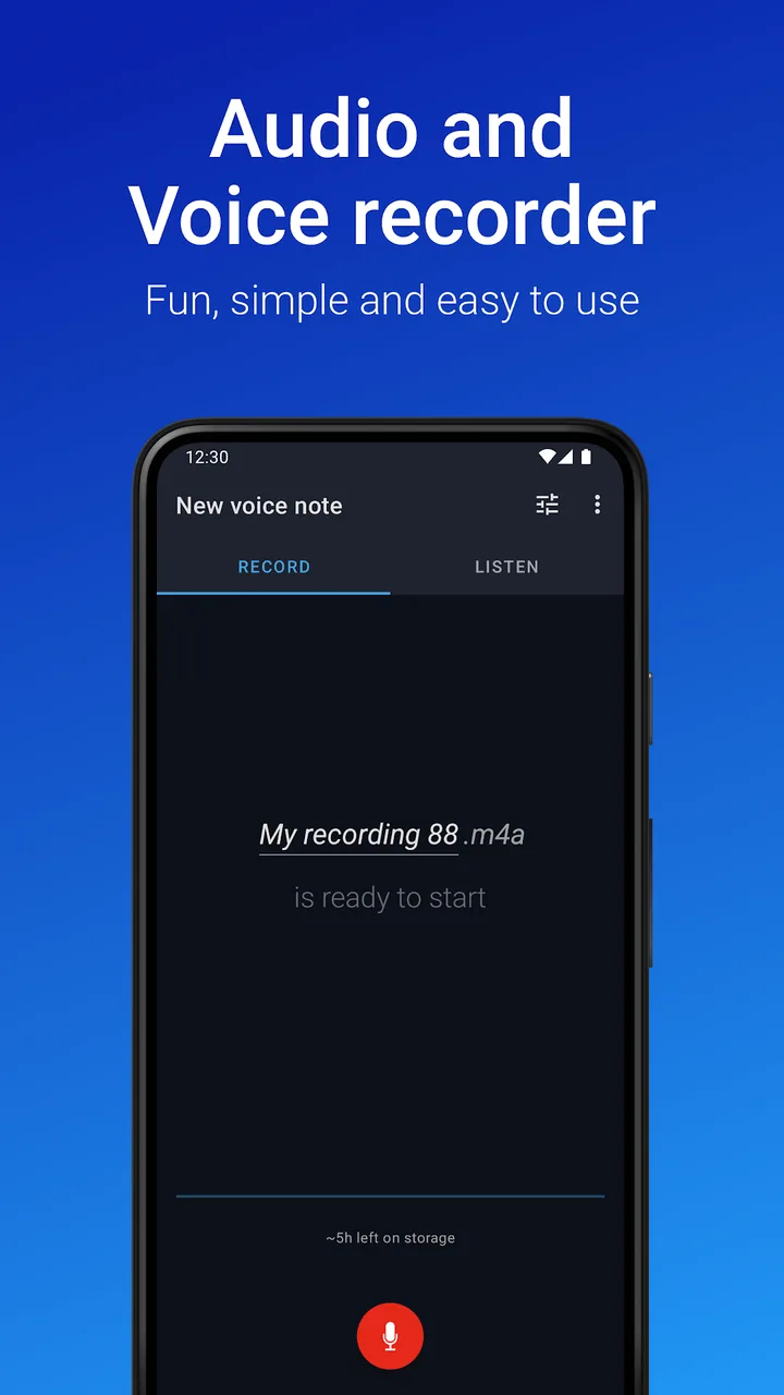 Easy Voice Recorder screenshot 1