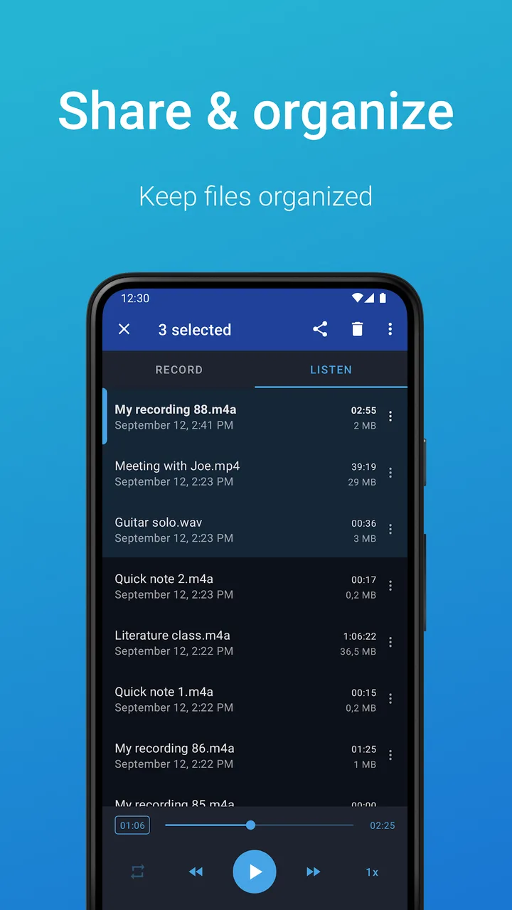Easy Voice Recorder screenshot 4