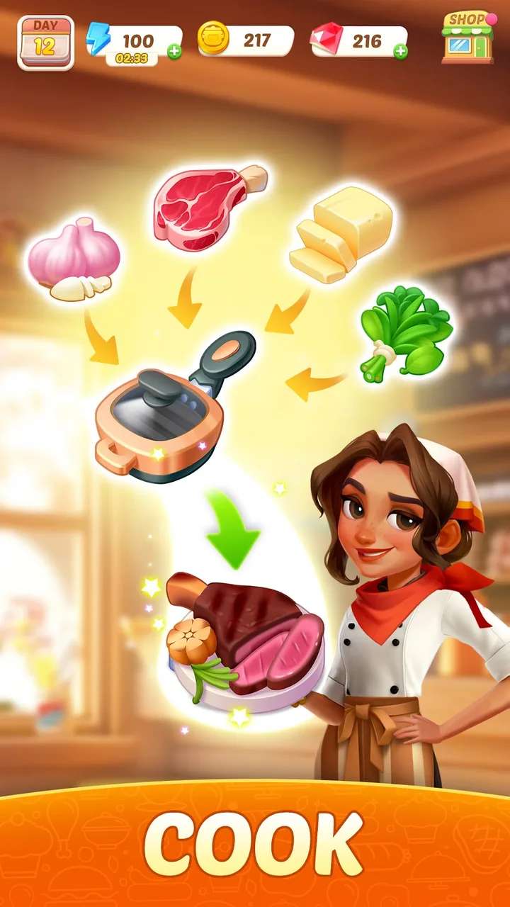 Flambé®: Merge & Cook screenshot 2