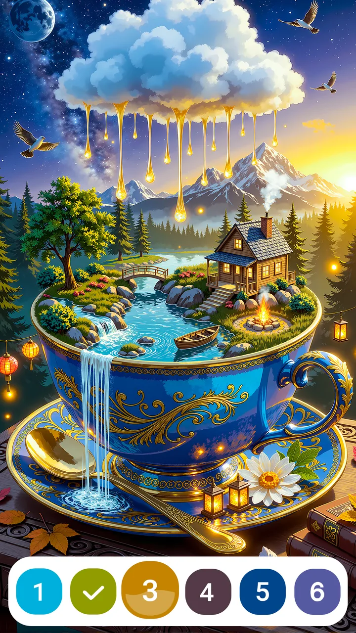 Magic Fantasy Paint by Numbers screenshot 2