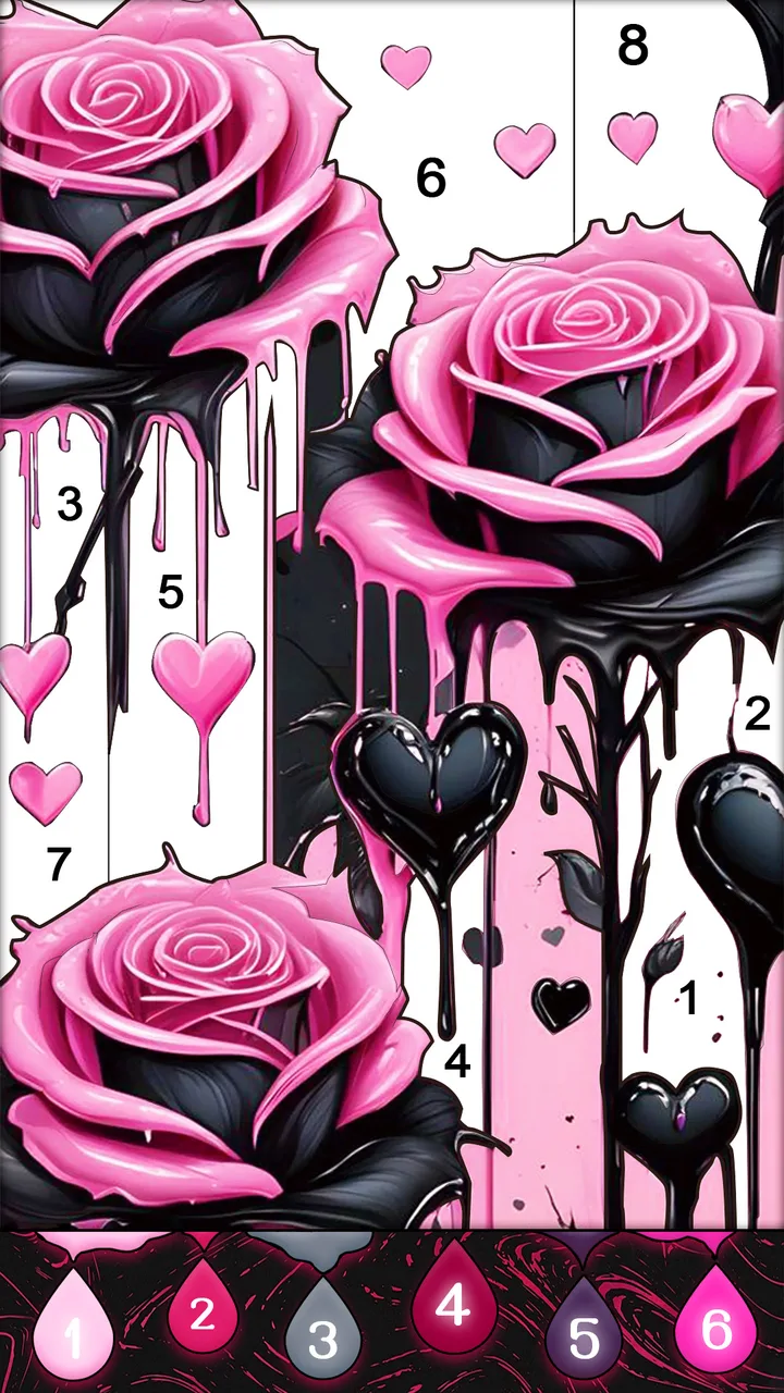 Fluid Art:Color By Number screenshot 3