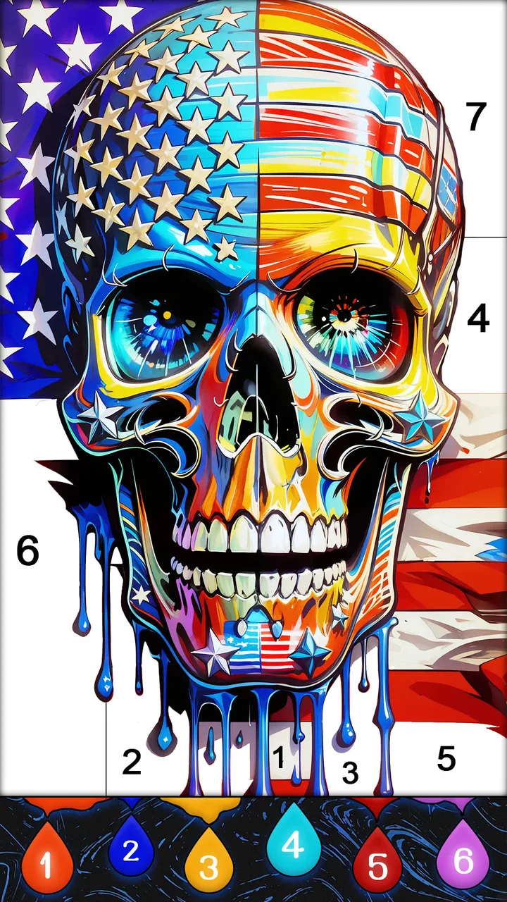Fluid Art:Color By Number screenshot 4